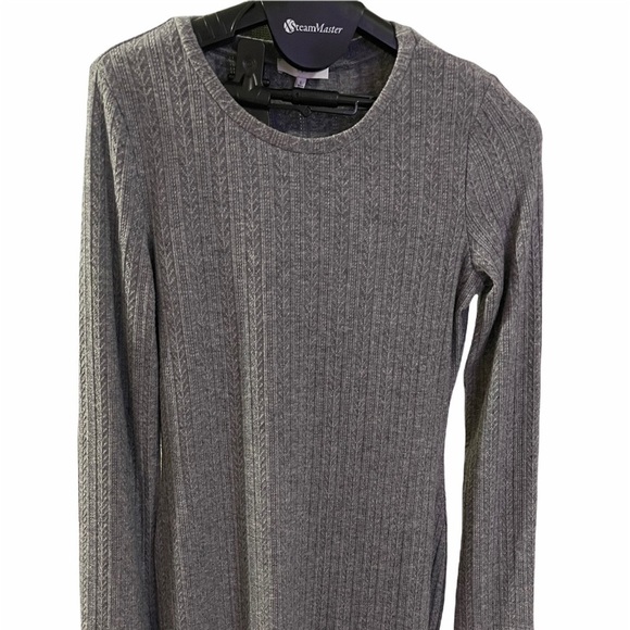 NSR Lucia Slit Ribbed Knit Dress  Size L - Picture 4 of 5